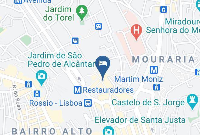 Lisbon - Pensao Lafonense Maps