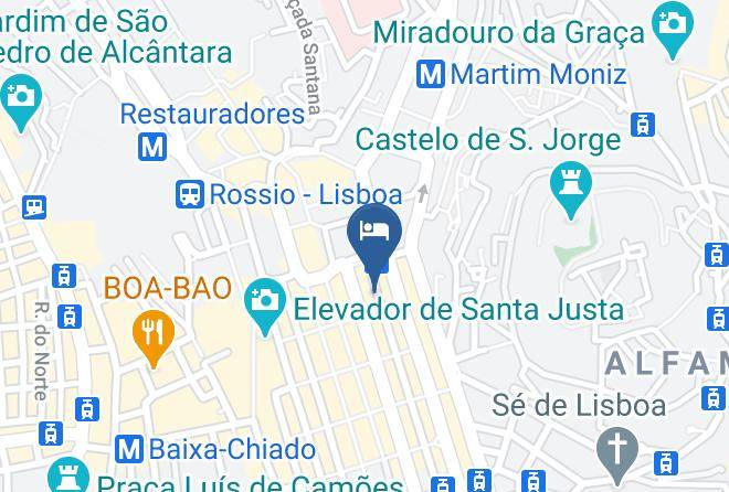 Lisbon - Pensao Residencial Norte Maps