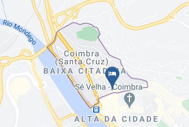 Coimbra - Pensao Santa Cruz Maps