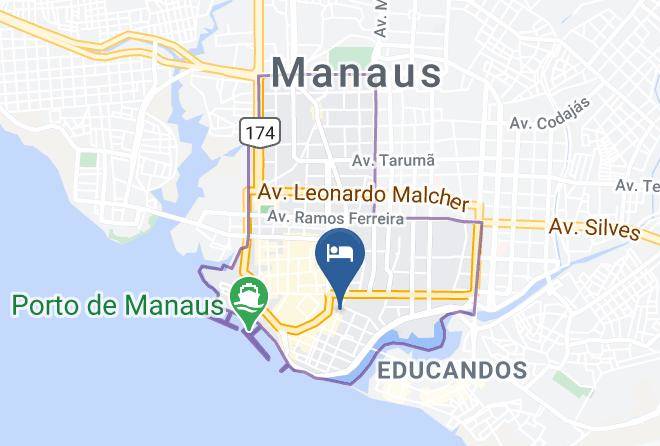 Manaus - Pensao Santana Maps