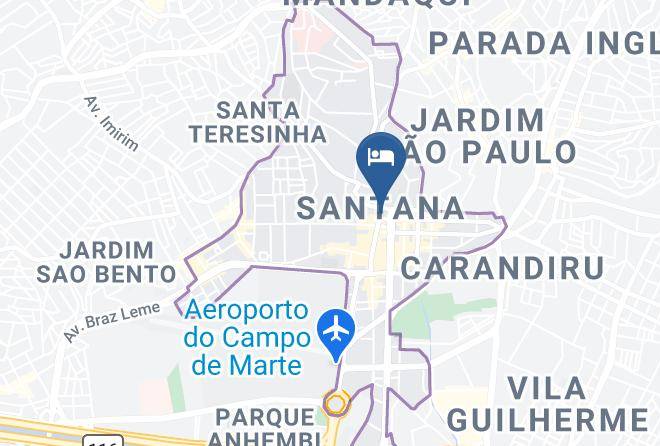 Sao Paulo Santana - Pensao Santana Maps