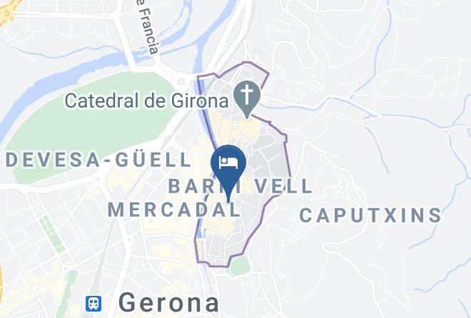 Girona - Pensio Viladomat Maps