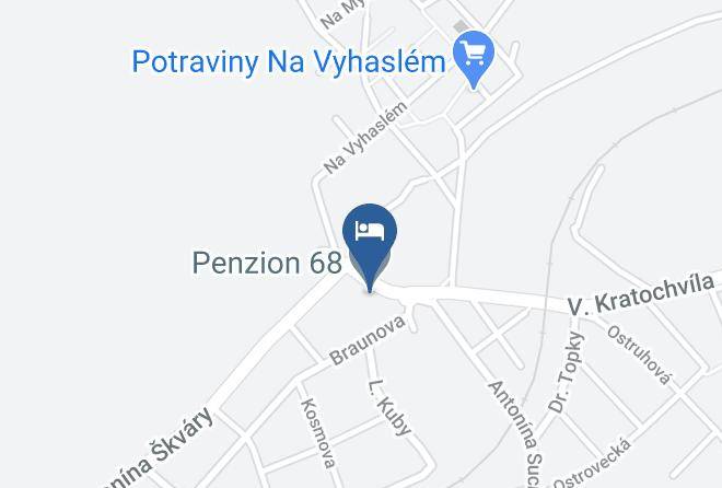 Kladno - Pension 68 Maps