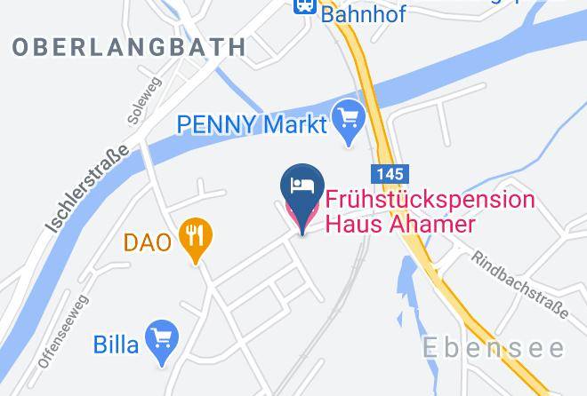 Gmunden - Fruhstuckspension Haus Ahamer Maps