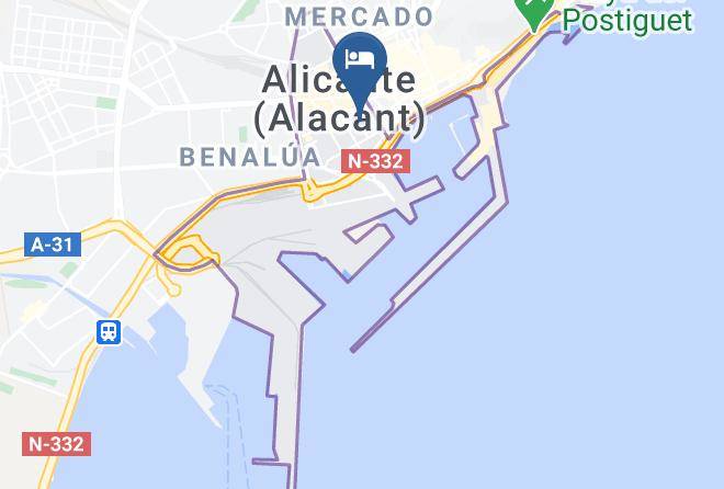 Alicante - Pension Alemania Maps