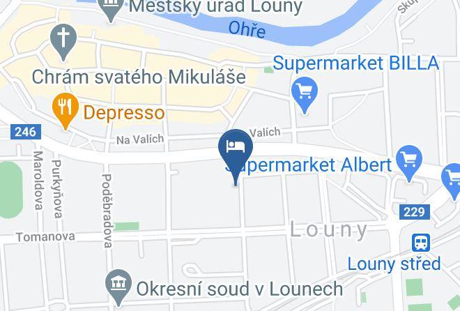 Louny - Pension Alfa Maps