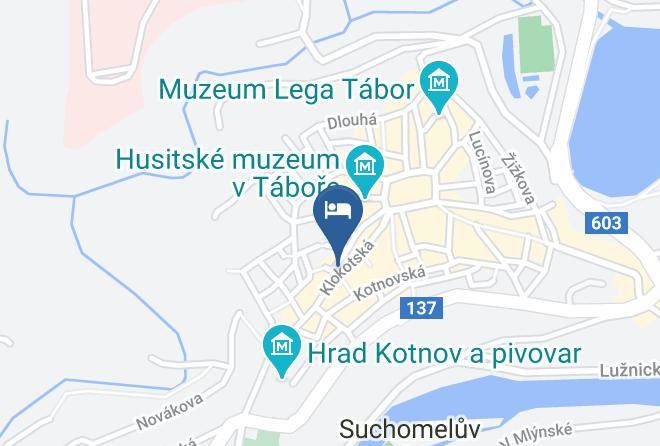 Tabor - Pension Alfa & Whisky Pub Maps