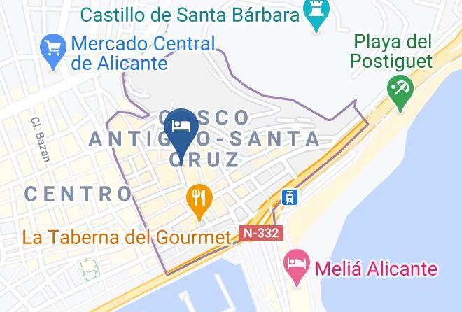 Alicante - Pension Alicante San Nicolas Maps