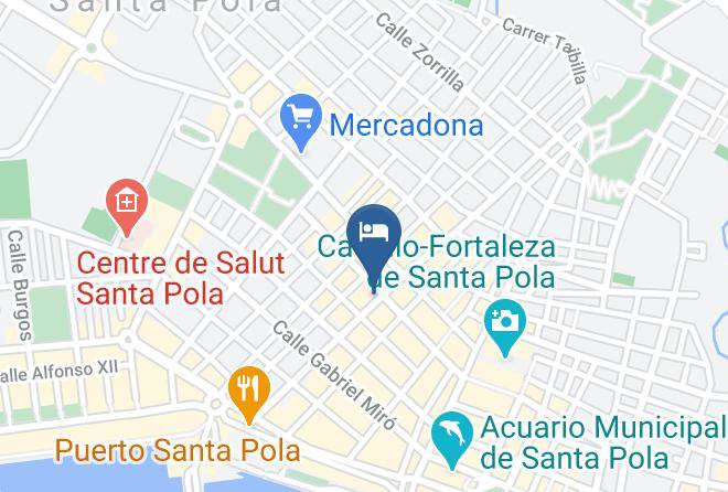 Alicante - Pension Alojamientos Santa Pola Maps