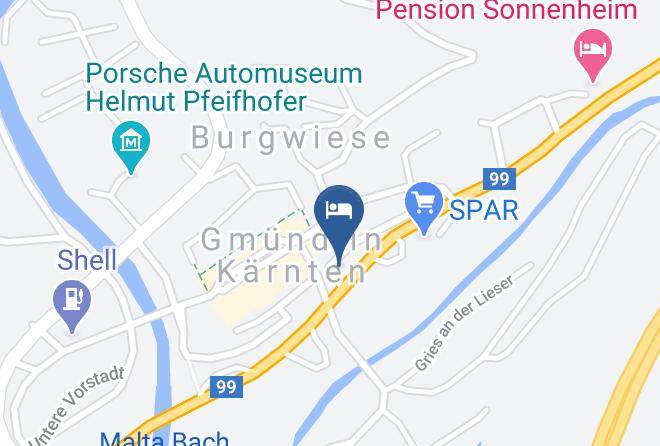 Spittal An Der Drau - Pension Alte Muhle Maps