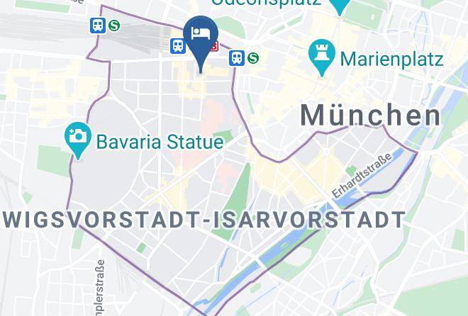 Munich District - Pension Am Hauptbahnhof Maps