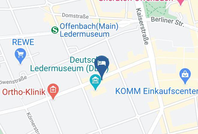 Offenbach Am Main - Hotel Am Ledermuseum Ek Maps