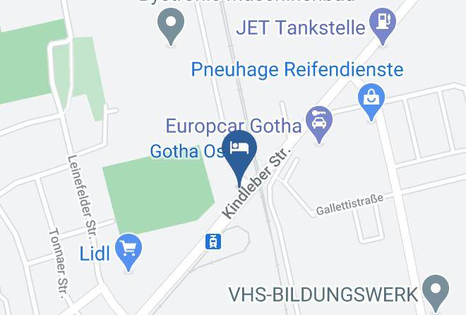 Gotha - Pension Am Ostbahnhof Maps