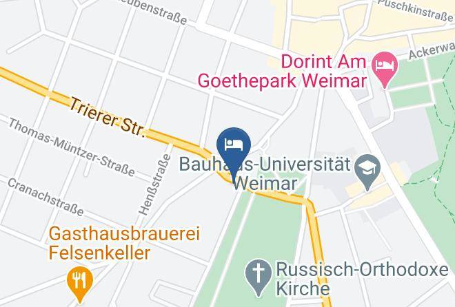 Weimar - Pension Am Poseckschen Garten Maps