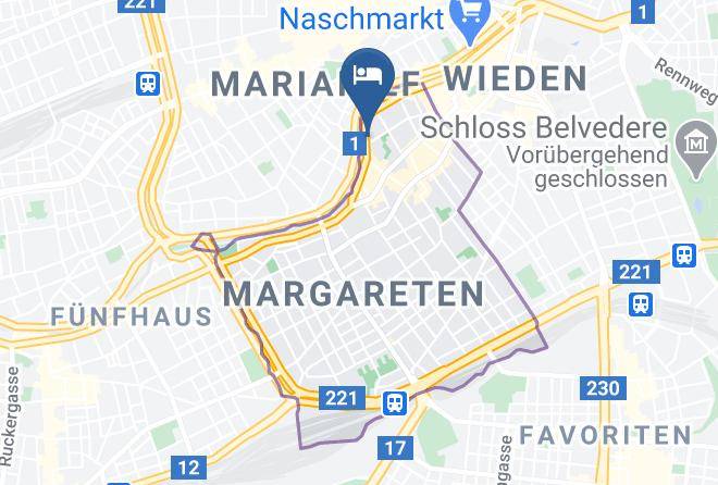 Vienna Margareten - Pension Am Wienfluss Maps