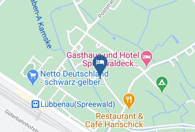 Oberspreewald Lausitz - Pension Und Ferienwohnungen An Der Kamske Maps