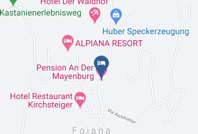 Bolzano - Pension An Der Mayenburg Maps