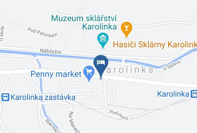 Vsetin - Pension And Restaurant Sklar Maps
