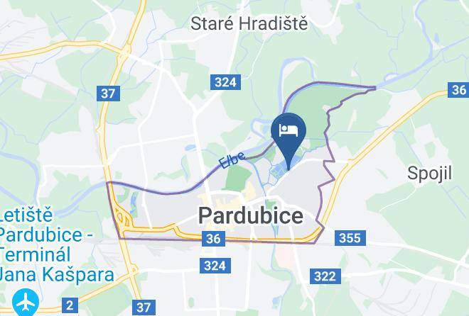 Pardubice - Pension And Restaurant U Kohoutek Maps