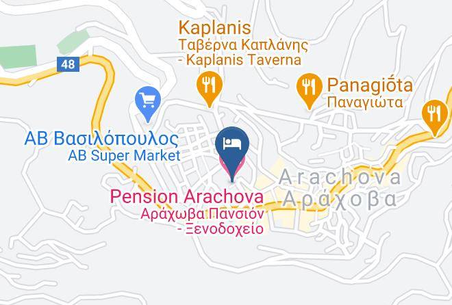 Voiotia - Pension Arachova Maps