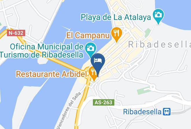 Asturias - Pension Arbidel Maps
