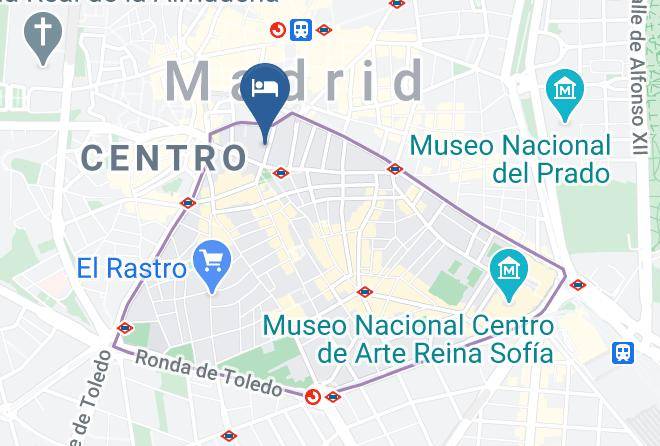 Madrid - Pension Arbol Del Japon Maps