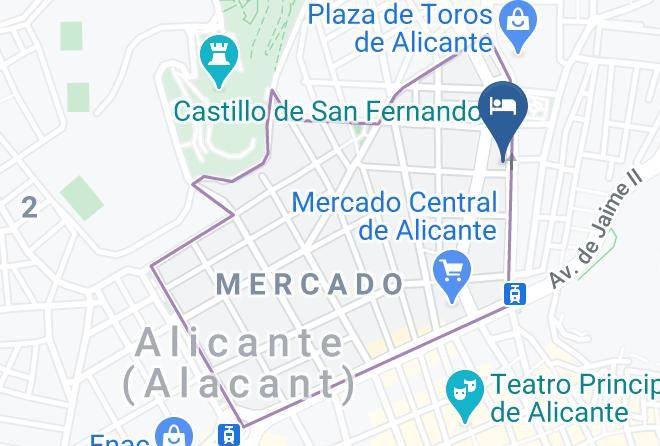 Alicante - Pension Arena Maps
