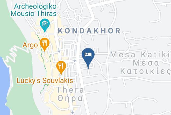 Thira - Pension Armonia Maps