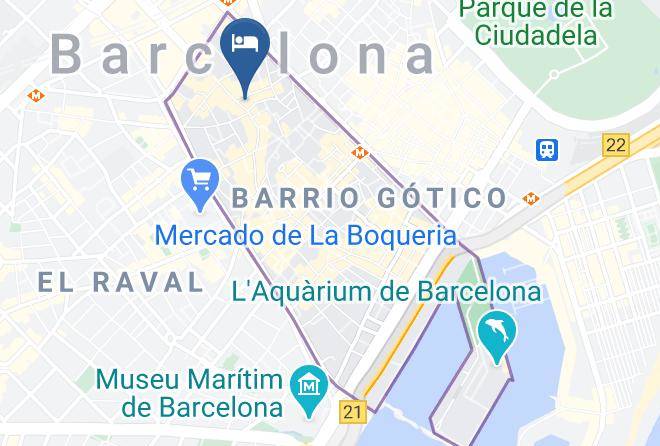 Barcelona - Pension Arosa Barcelona Maps