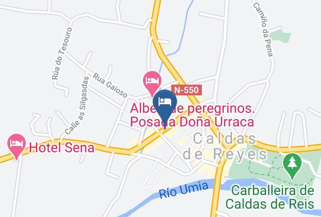 Pontevedra - Pension As Burgas Maps