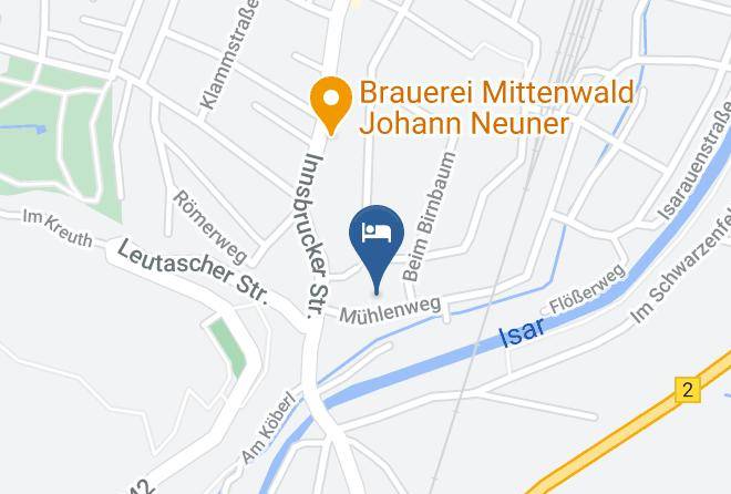 Garmisch Partenkirchen - Pension Bavaria Mittenwald Maps