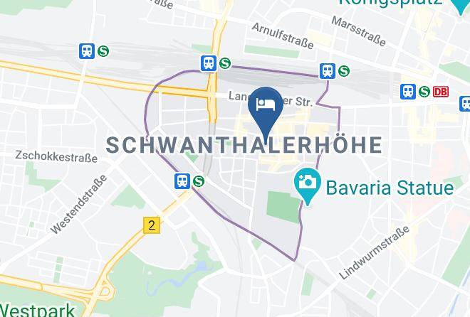 Munich District - Pension Belo Sono Maps