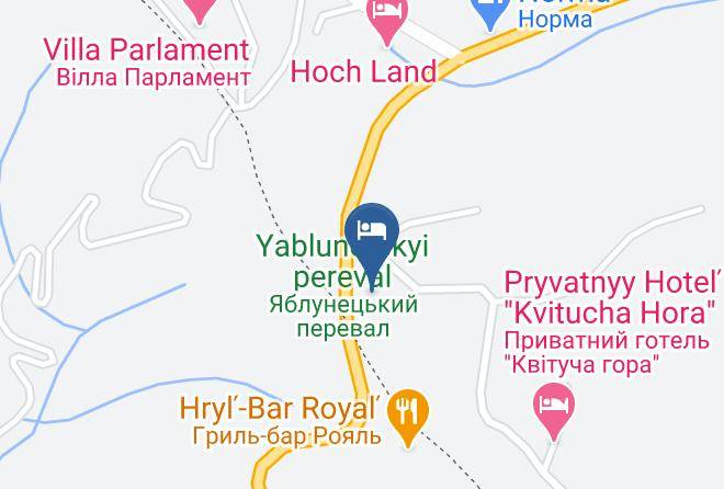 Yaremcha - Pension Berkut Maps