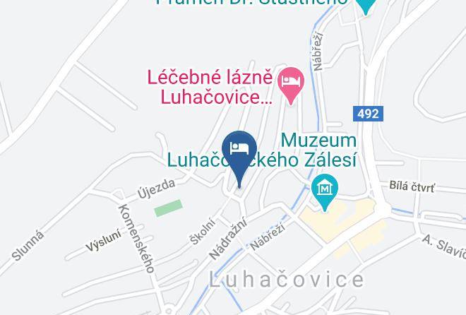Luhacovice - Pension Beta Maps