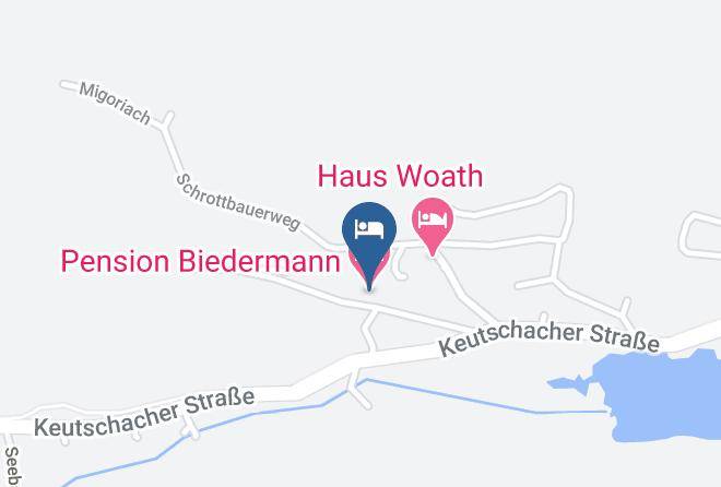 Klagenfurt - Pension Biedermann Maps
