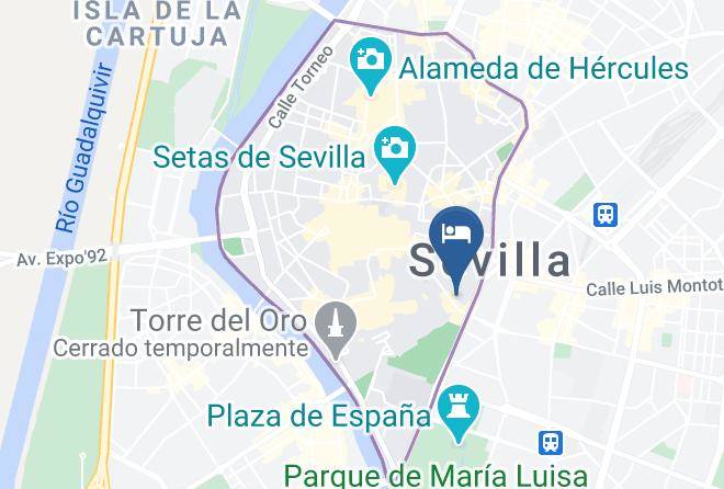 Seville - Pension Bienvenido Maps