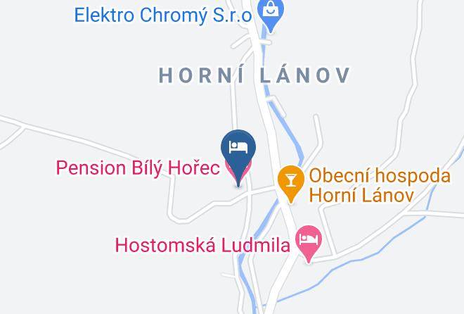 Trutnov - Pension Bily Horec Maps