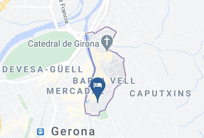 Girona - Pension Borras Maps