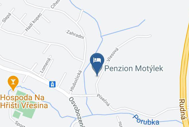 Ostrava - Pension Butterfly Maps