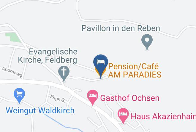 Pension Cafe Am Paradies Mapa
 - Baden Wurttemberg - Breisgau Hochschwarzwald