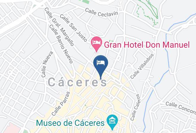 Caceres - Pension Carretero Maps