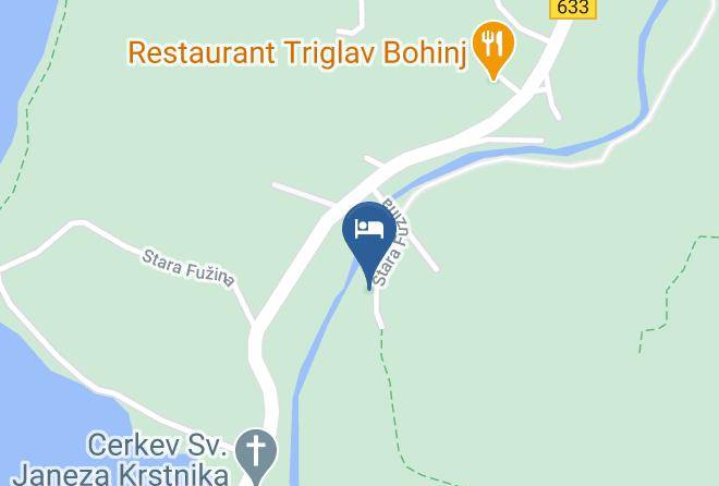 Bohinjska Bistrica - Pension Cerkovnik Maps