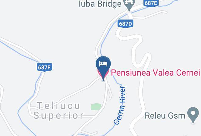 Teliucu Inferior - Pension Cerna Valley Maps