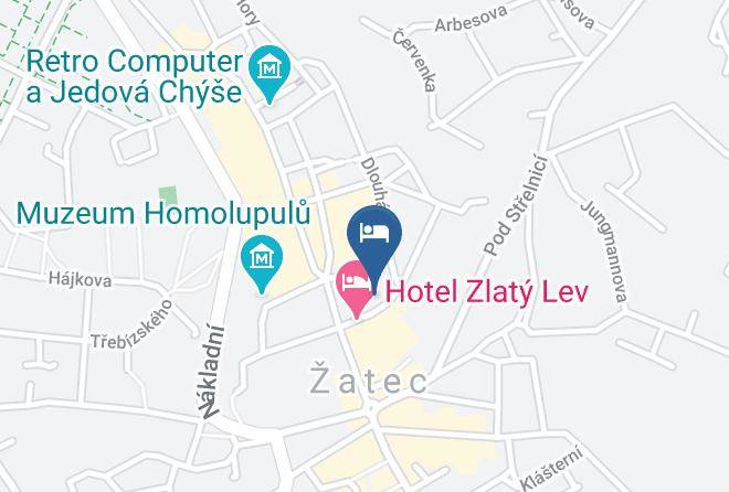 Louny - Pension Cerny Rytir Maps