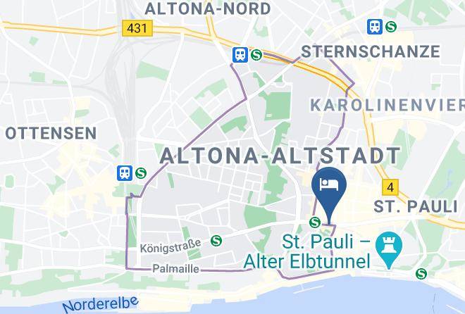 Stadt Hamburg - Pension Chez Ronny Maps
