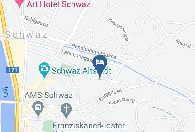 Schwaz - Pension Clara Maps