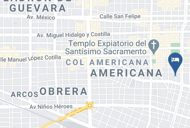 Guadalajara - Pension Colonia Americana Maps
