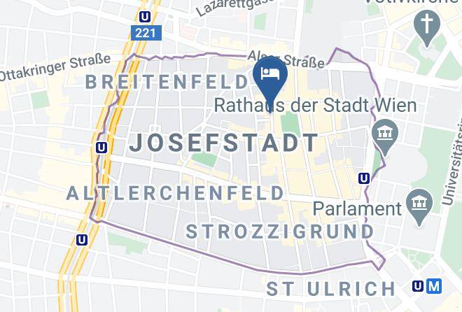 Vienna Josefstadt - Hotel Pension Columbia Maps