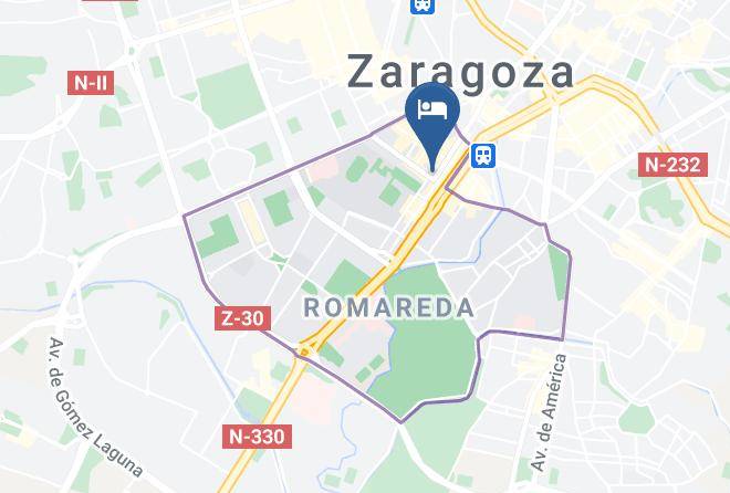 Zaragoza - Pension Corona Maps