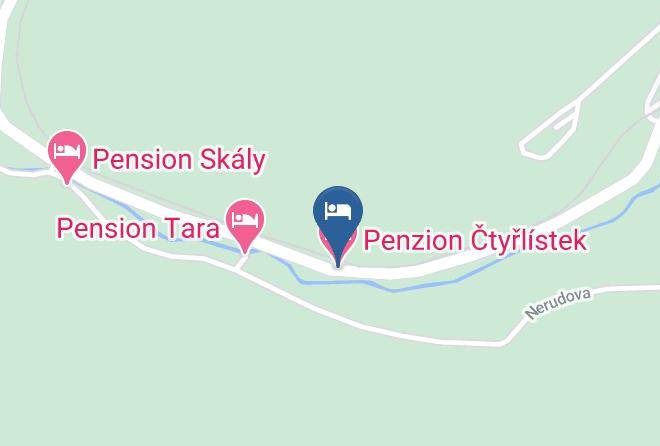 Nachod - Pension Ctyrlistek Maps